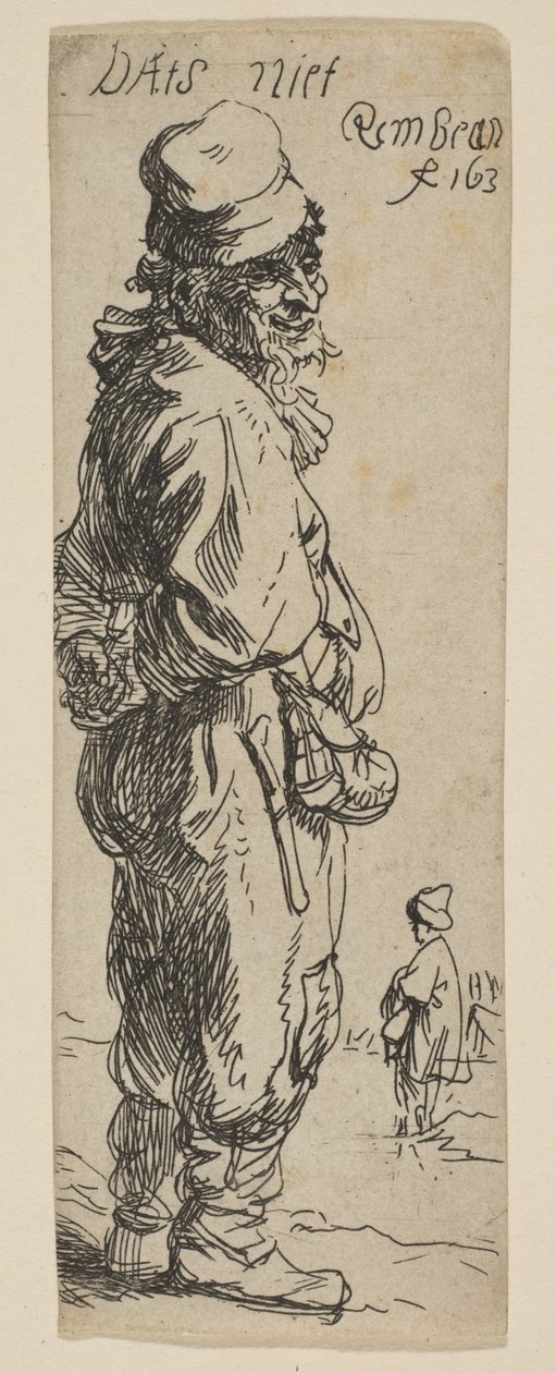 En bonde som svarar: Det är det inte, 1634. av Rembrandt van Rijn