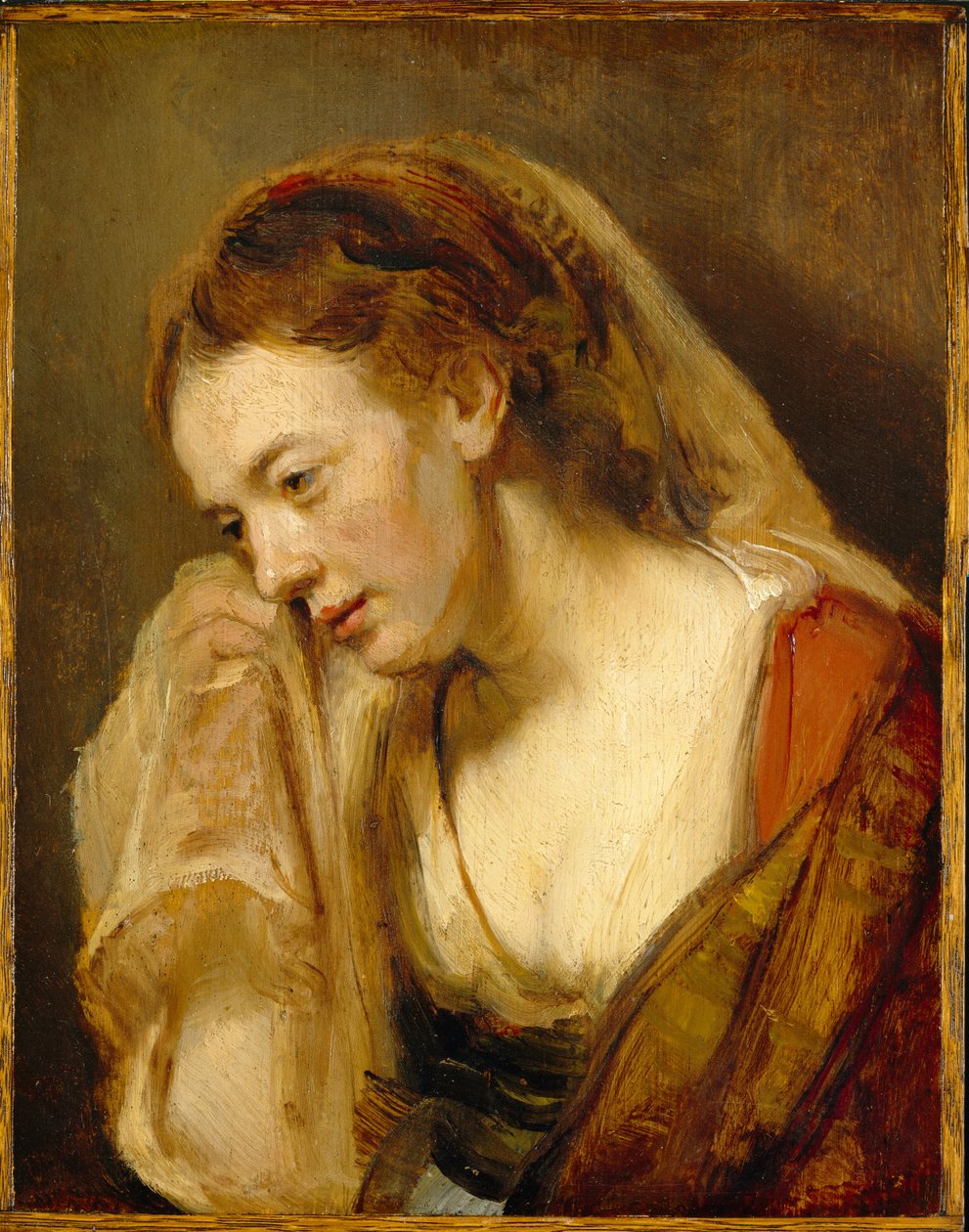 En kvinna som gråter, ca 1647 av Rembrandt van Rijn