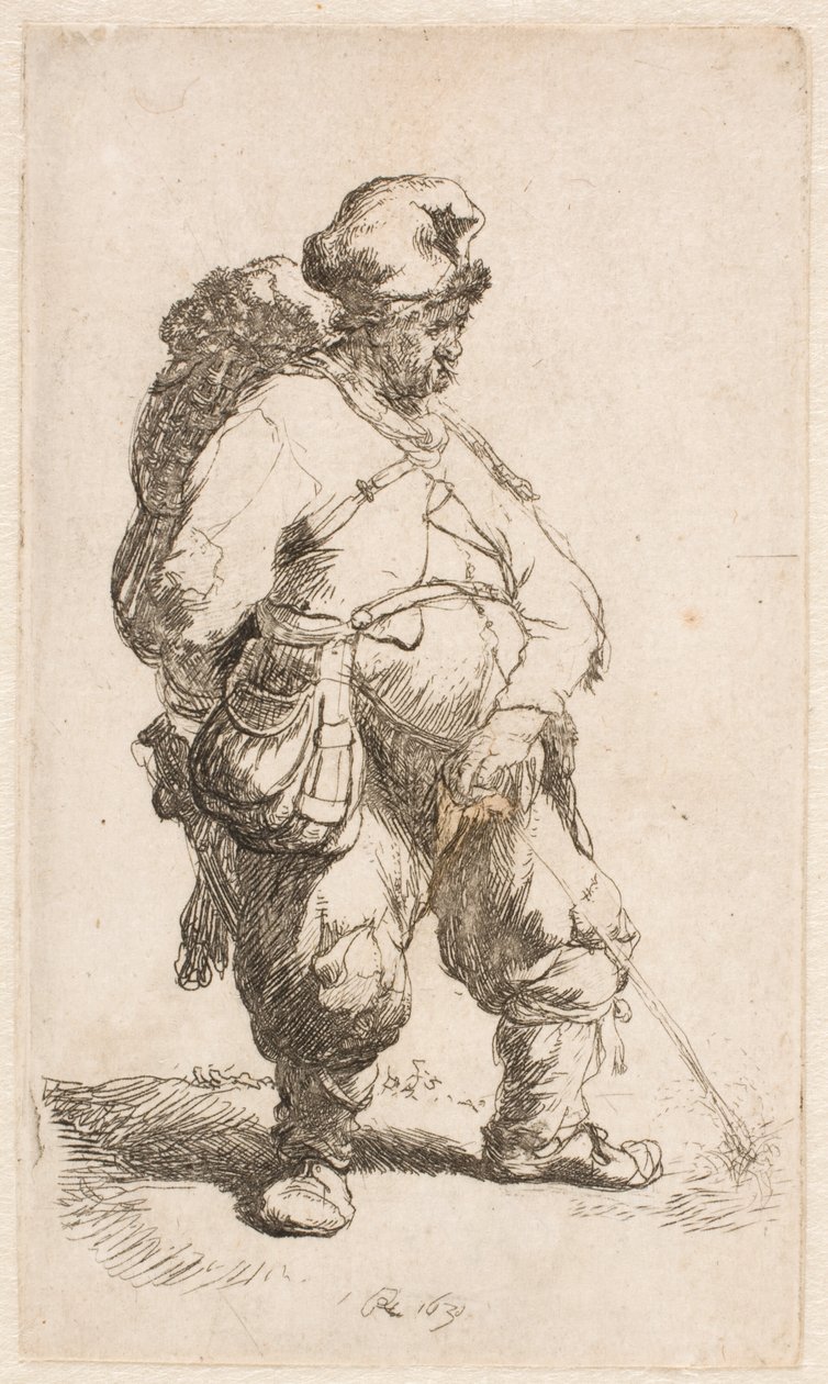 En man som kissar av Rembrandt van Rijn