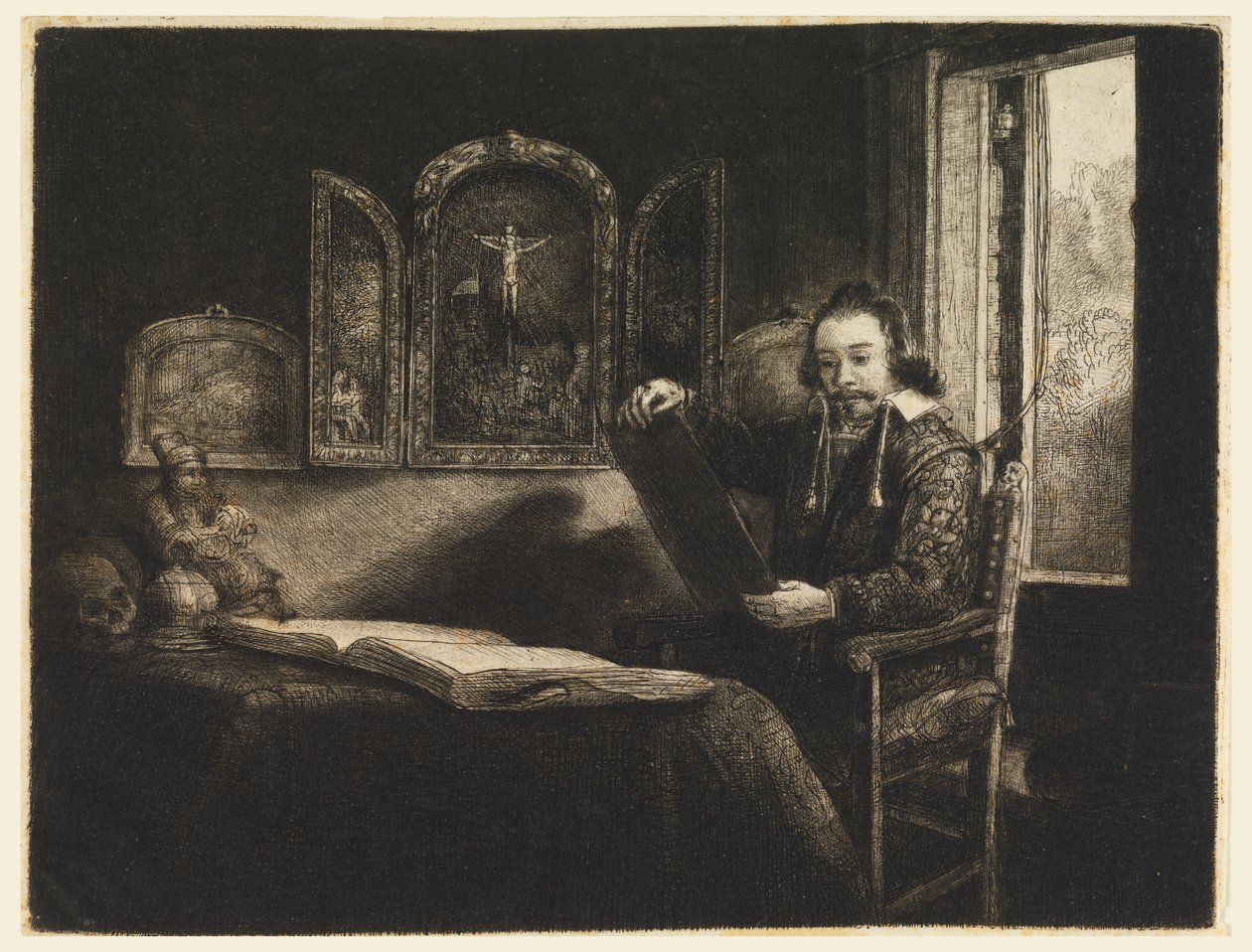 Abraham Francen, apotekare av Rembrandt van Rijn
