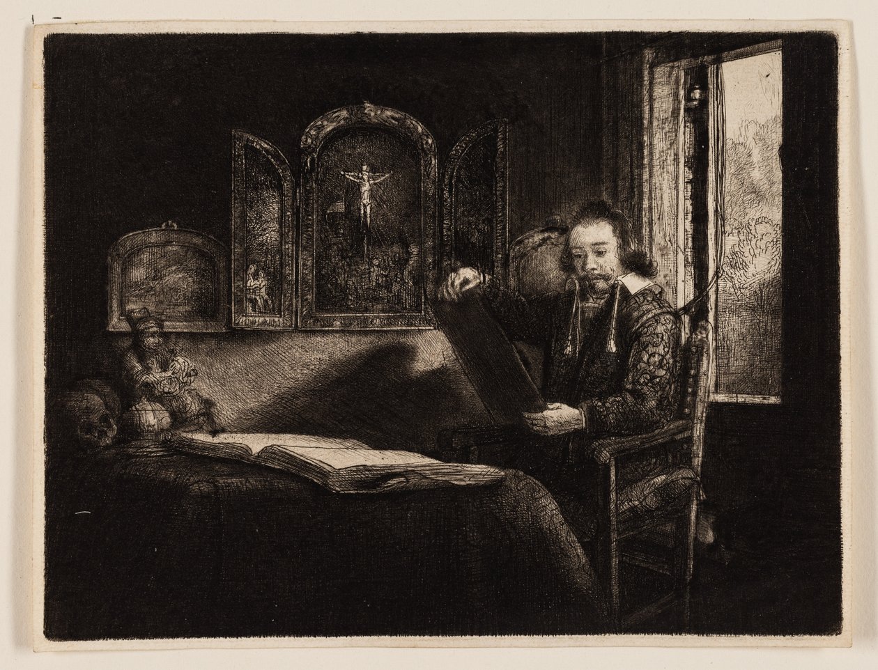 Abraham Francen, apotekare av Rembrandt van Rijn