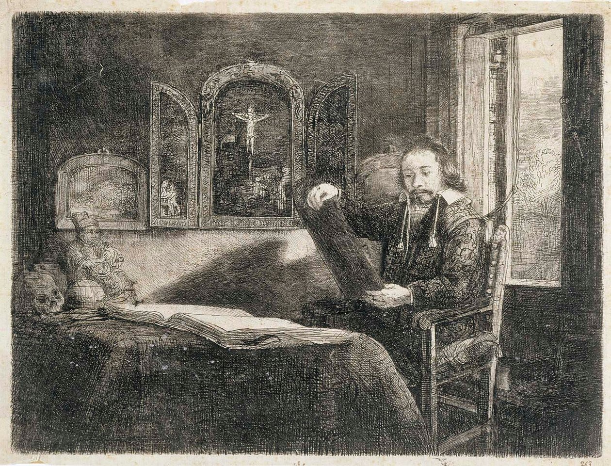 Abraham Francen, apotekare av Rembrandt van Rijn