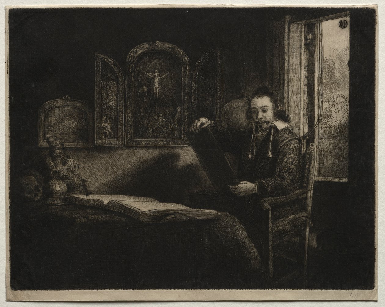 Abraham Francen, apotekare, ca. 1657 av Rembrandt van Rijn