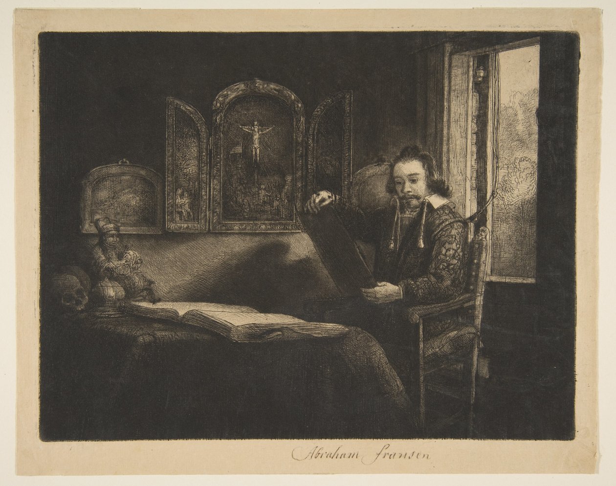 Abraham Francen, apotekare, ca. 1656. av Rembrandt van Rijn