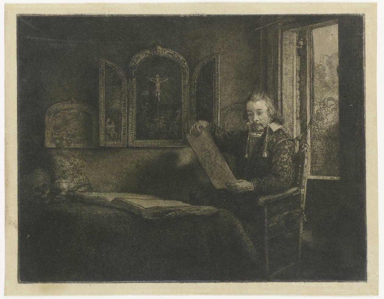 Abraham Francen, apotekare av Rembrandt van Rijn