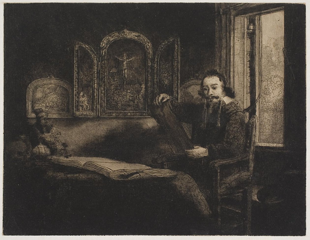 Abraham Francken, konsthandlare av Rembrandt van Rijn