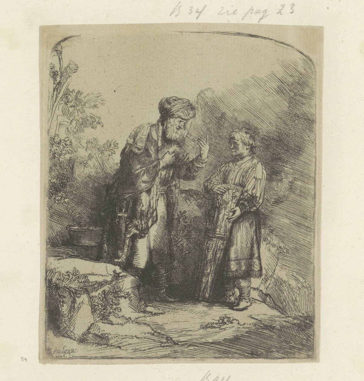 Abraham i Izaak Samling av åttiofem originaltryck (serietitel) av Rembrandt van Rijn
