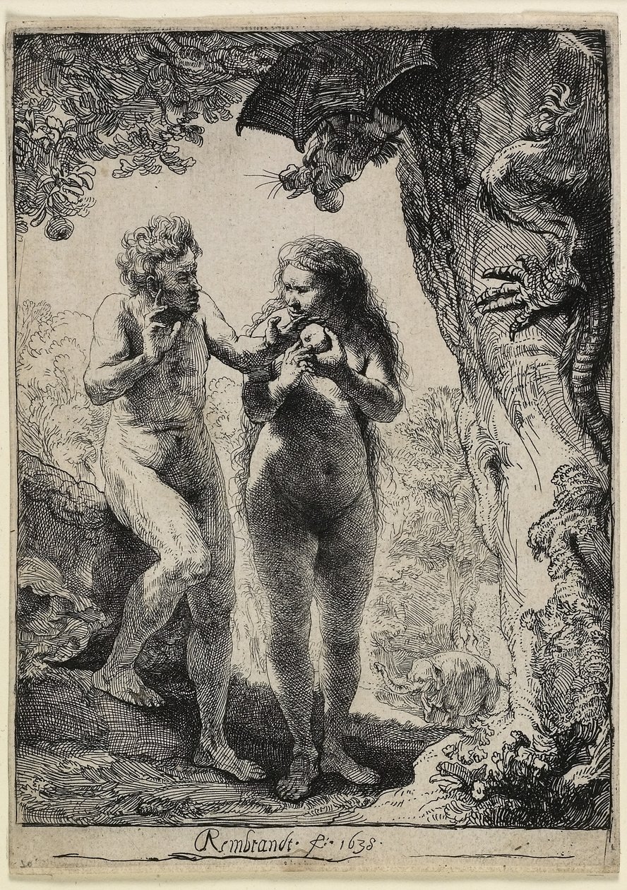 Adam och Eva av Rembrandt van Rijn