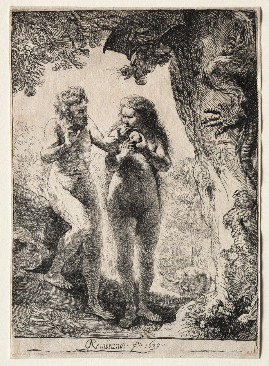Adam och Eva av Rembrandt van Rijn