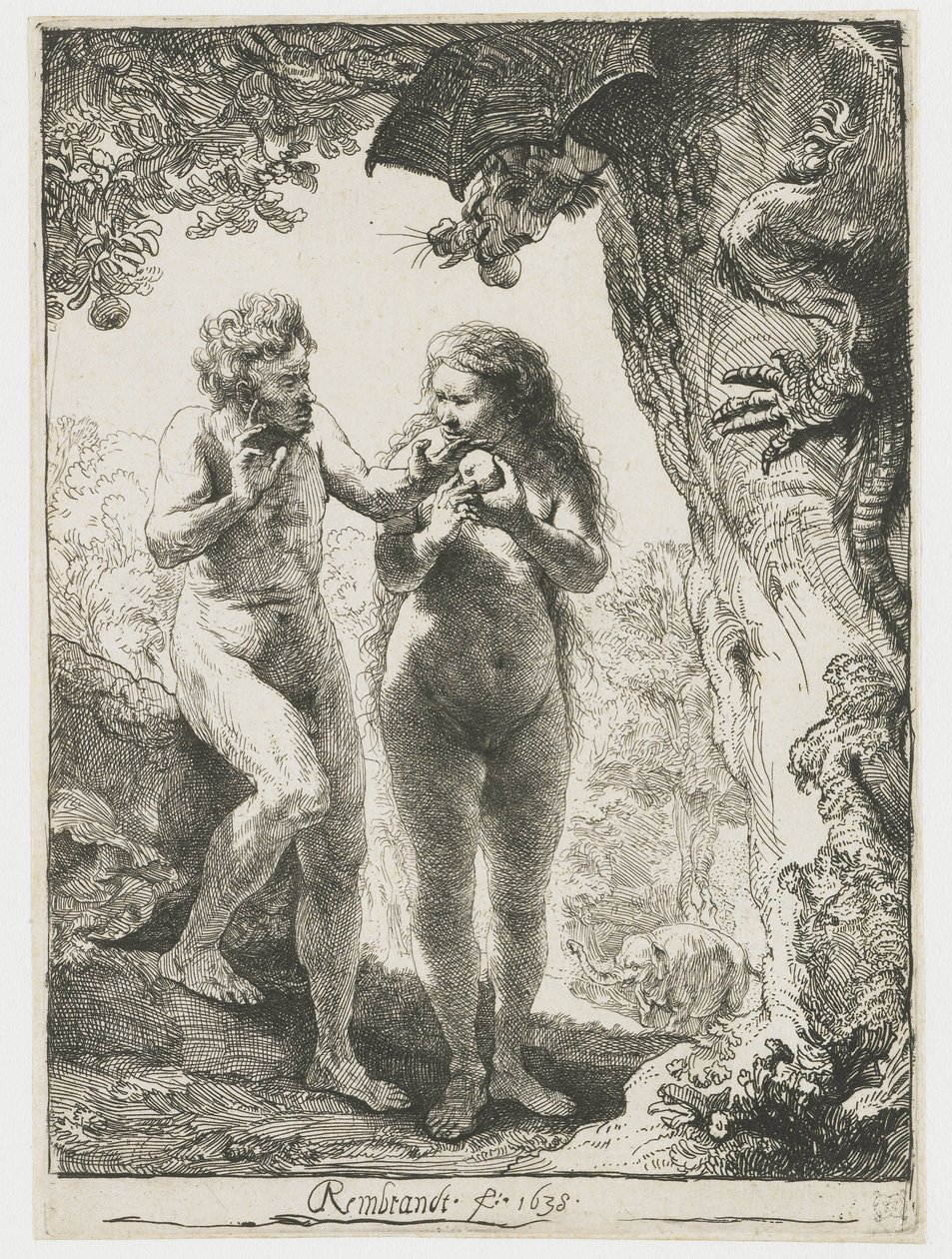 Adam och Eva av Rembrandt van Rijn