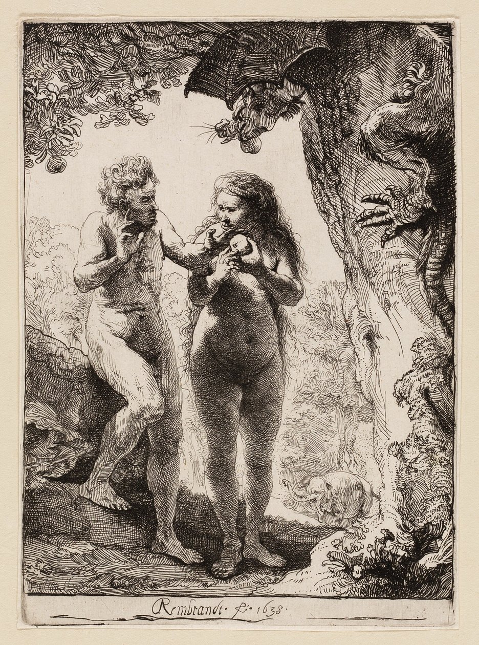 Adam och Eva av Rembrandt van Rijn