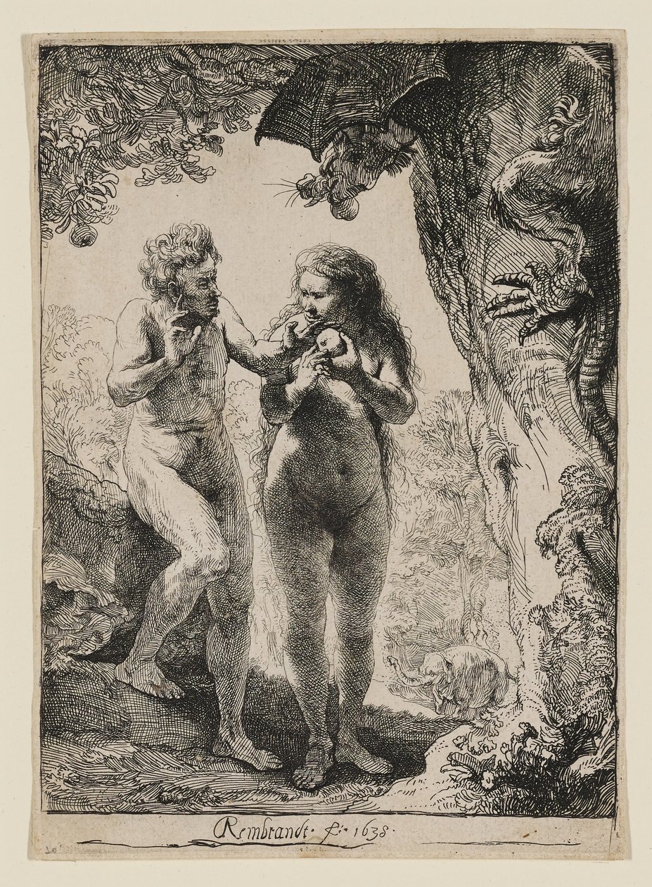 Adam och Eva av Rembrandt van Rijn