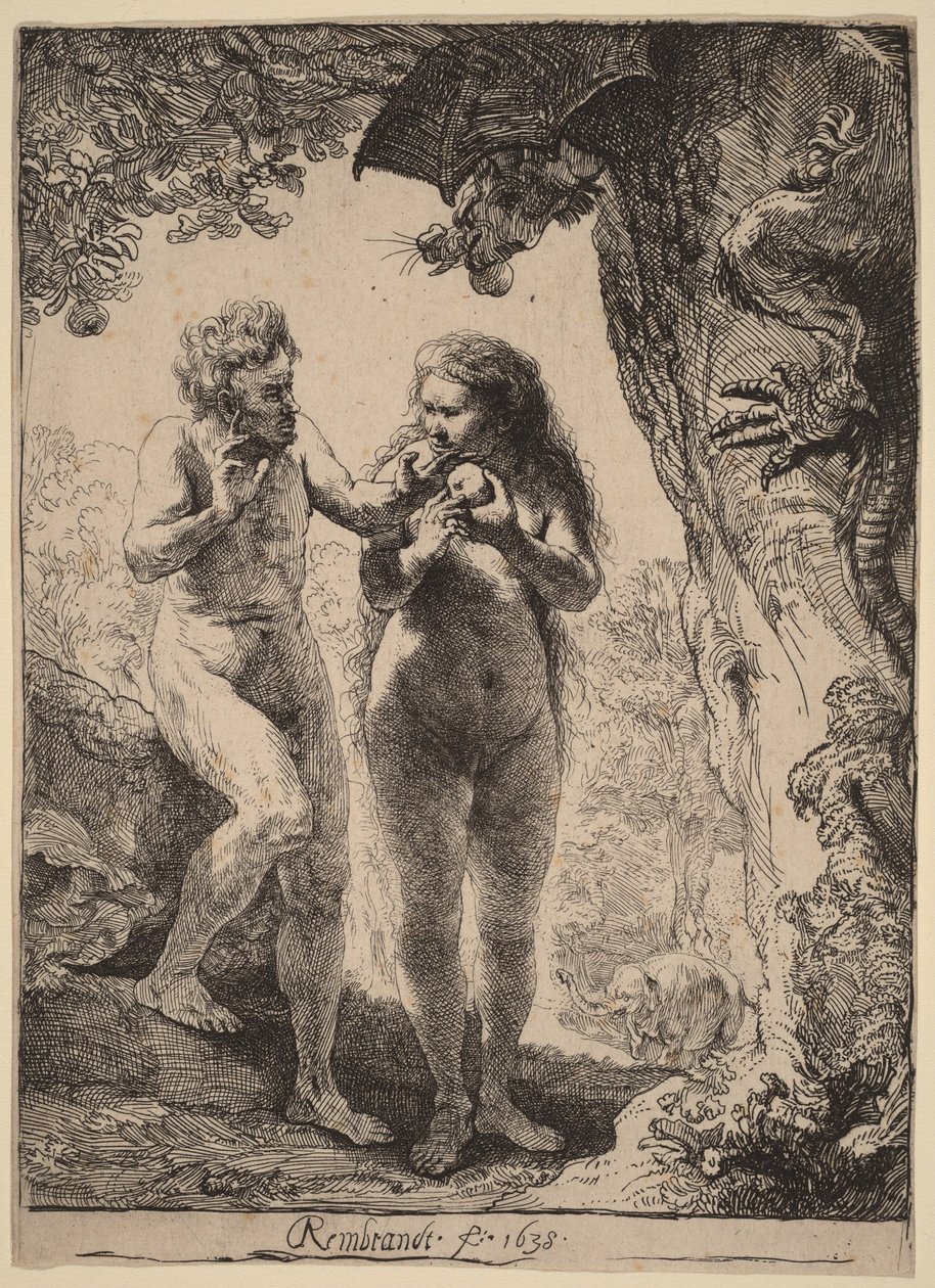 Adam och Eva av Rembrandt van Rijn