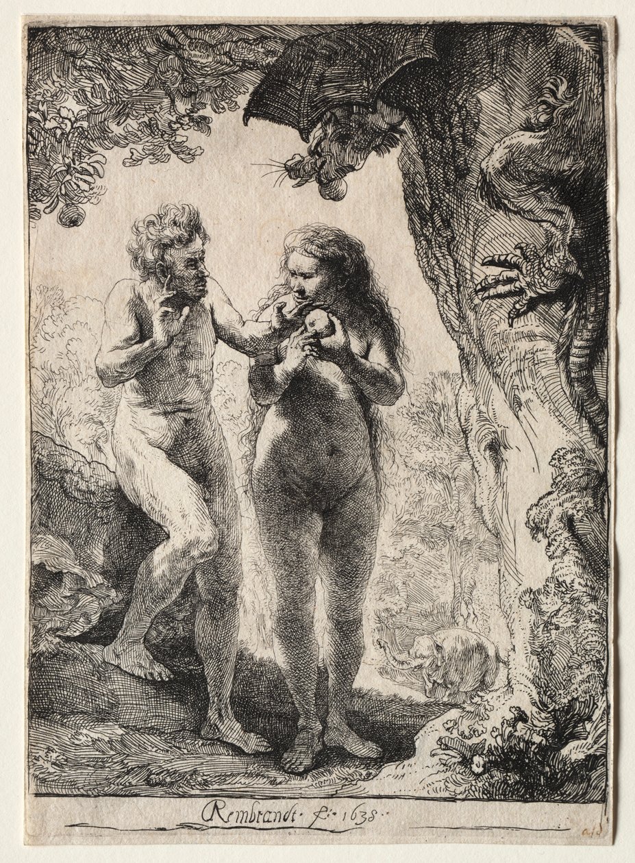 Adam och Eva, 1638. av Rembrandt van Rijn