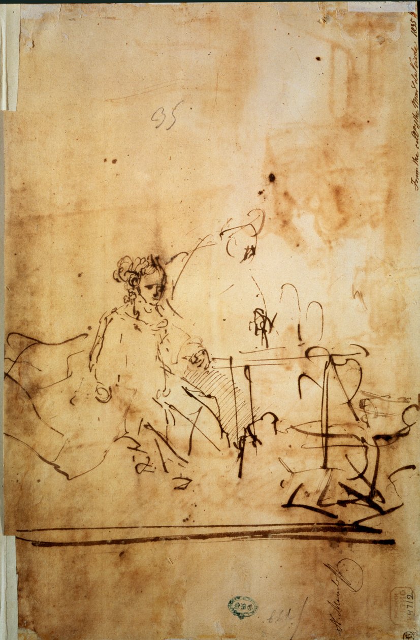 Ahasveros, Haman och Ester, 1600-talet av Rembrandt van Rijn
