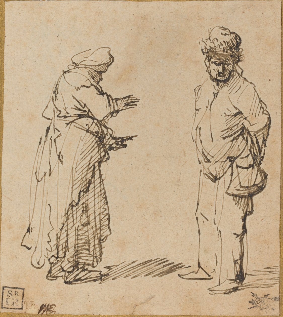 Tiggare Man och kvinna av Rembrandt van Rijn