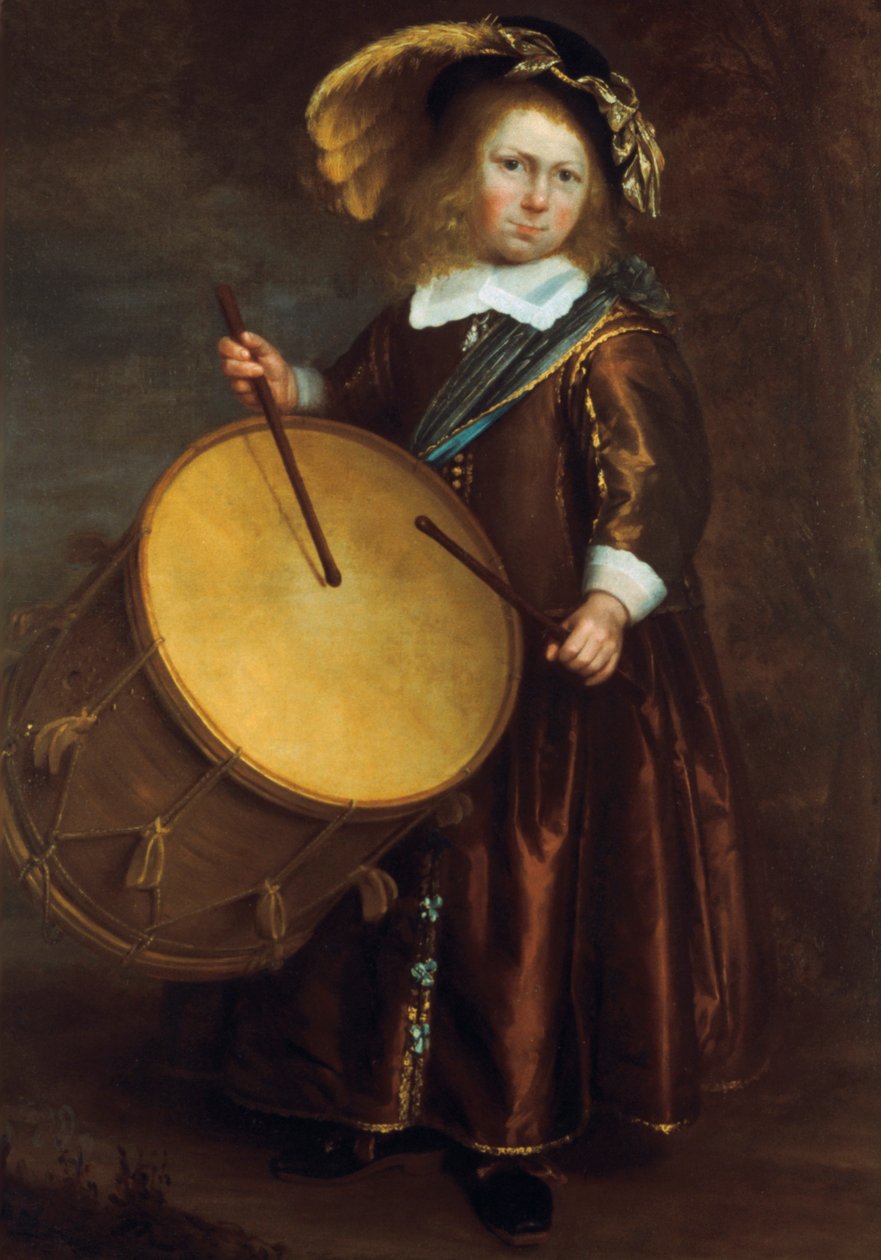 Pojke med trumma, 1600-talet av Rembrandt van Rijn