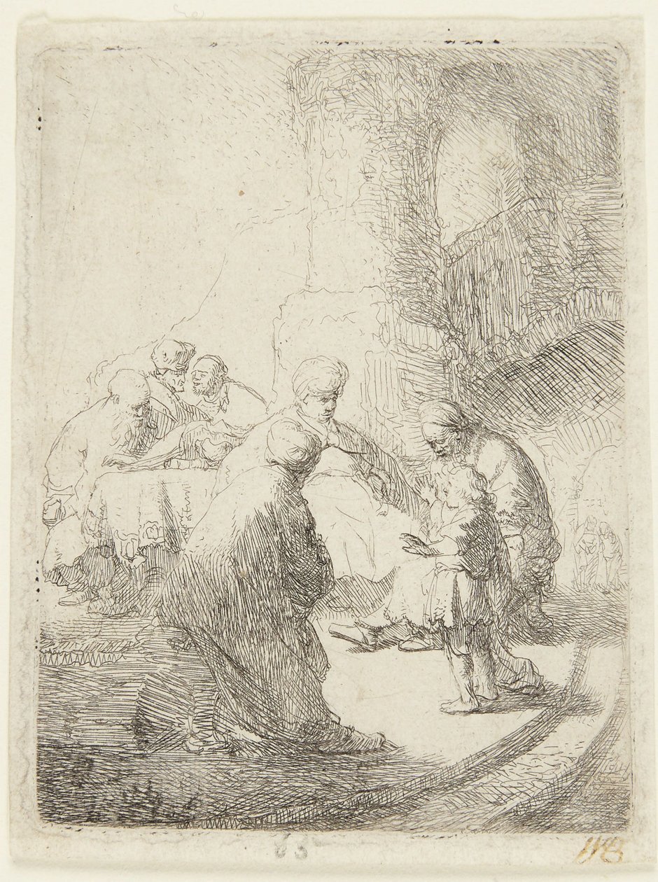Kristus i diskussion med de skriftlärda av Rembrandt van Rijn