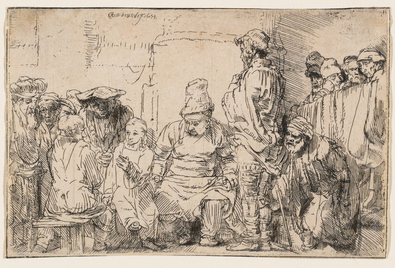 Kristus i diskussion med de skriftlärda av Rembrandt van Rijn