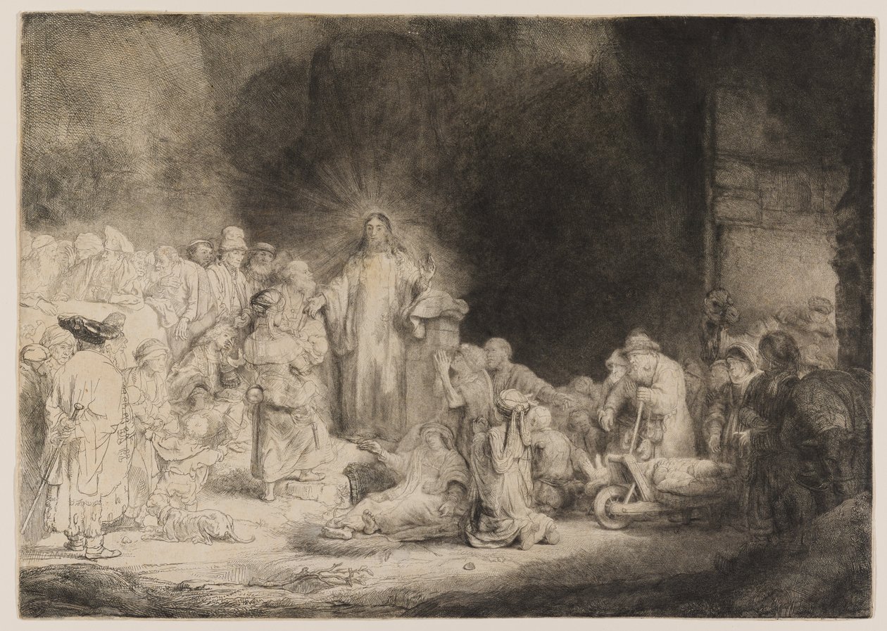 Kristus botar de sjuka av Rembrandt van Rijn