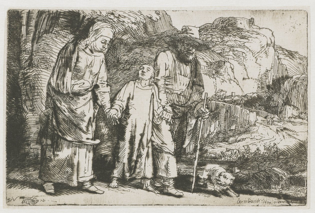 Kristus återvänder från templet med sina föräldrar Kristus återvänder från templet med sina föräldrar av Rembrandt van Rijn