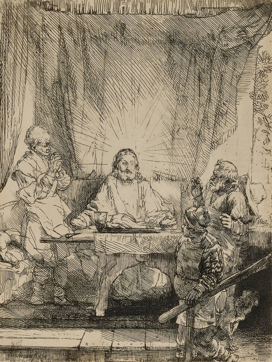 Kristus vid Emmaus av Rembrandt van Rijn