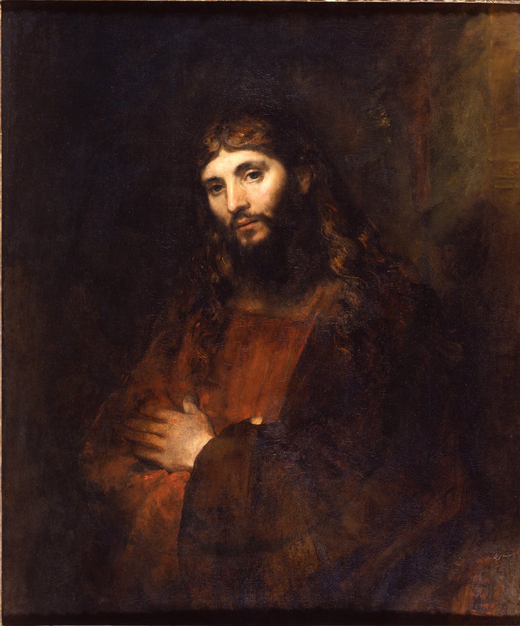 Kristus med armarna i kors, 1656-1661 av Rembrandt van Rijn