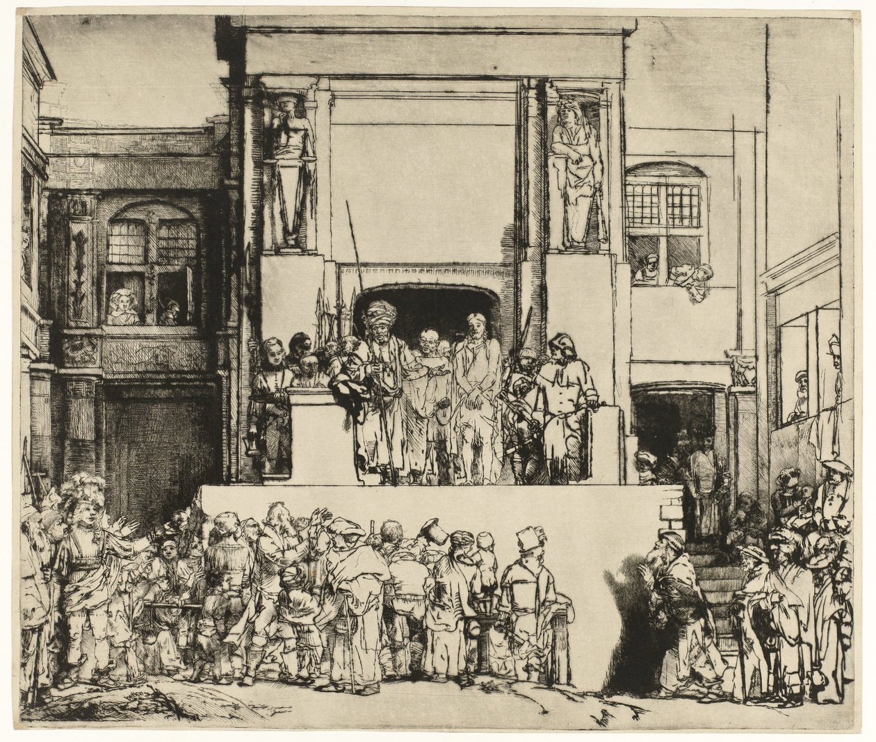 Kristus visas för folket (Ecce Homo) av Rembrandt van Rijn
