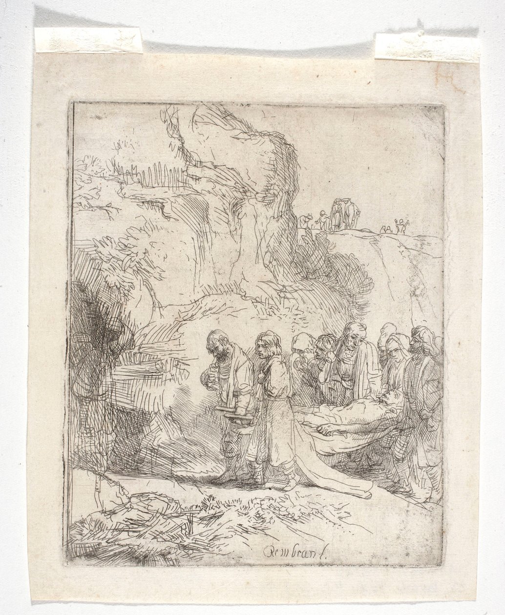 Kristus bärs till graven av Rembrandt van Rijn