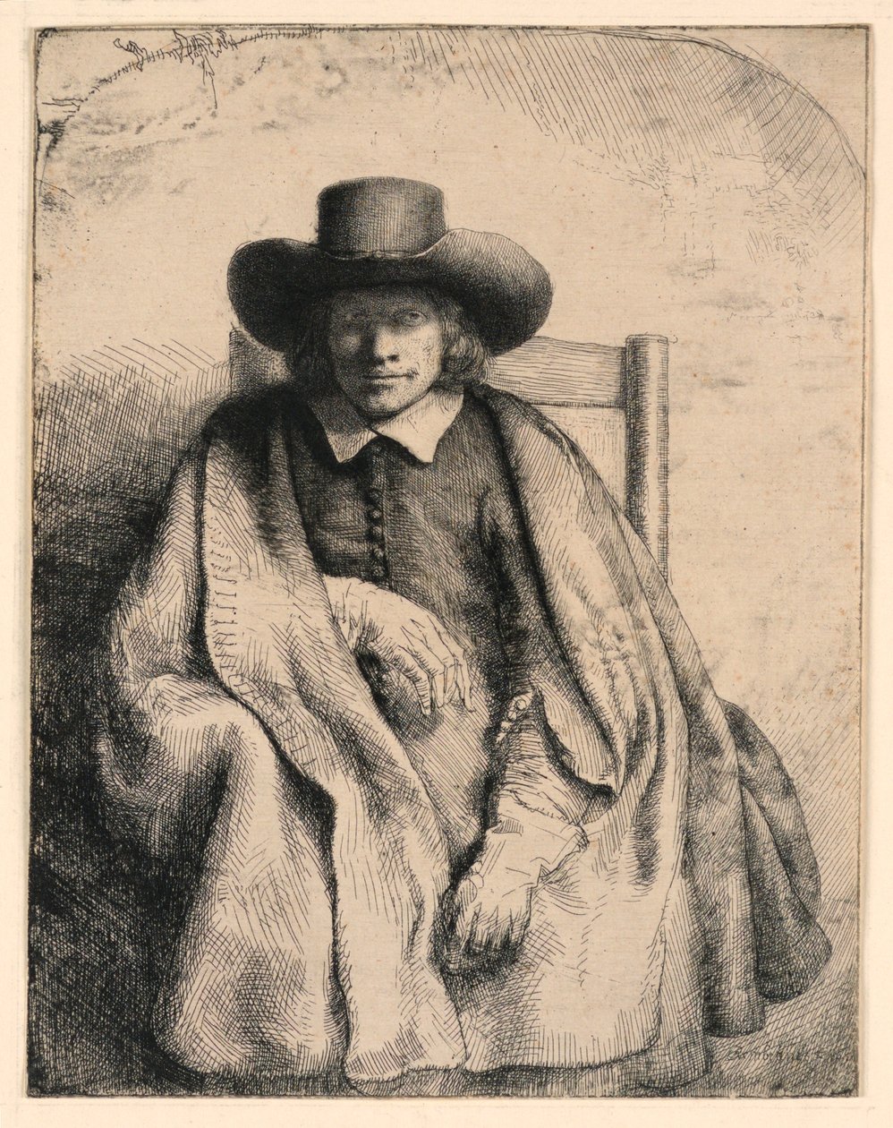 Clement de Jonghe, trycksakssäljare av Rembrandt van Rijn