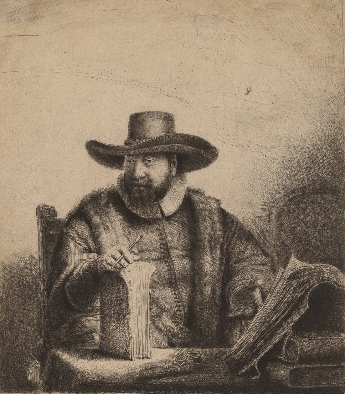 Cornelis Claesz Anslo, 1641. av Rembrandt van Rijn