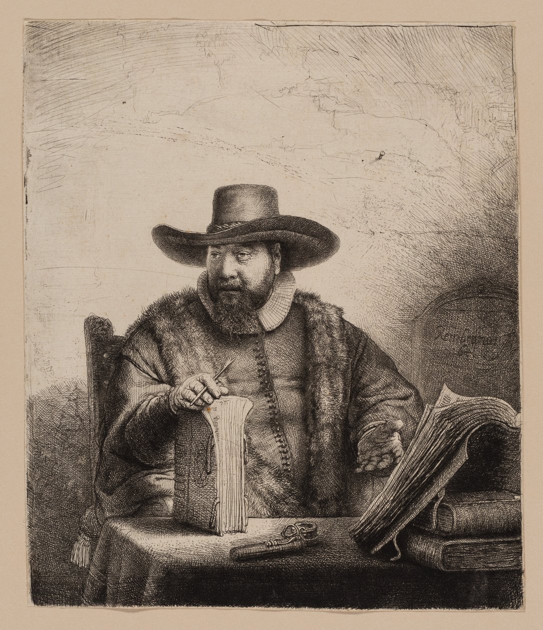 Cornelis Claesz. Anslo, predikant av Rembrandt van Rijn