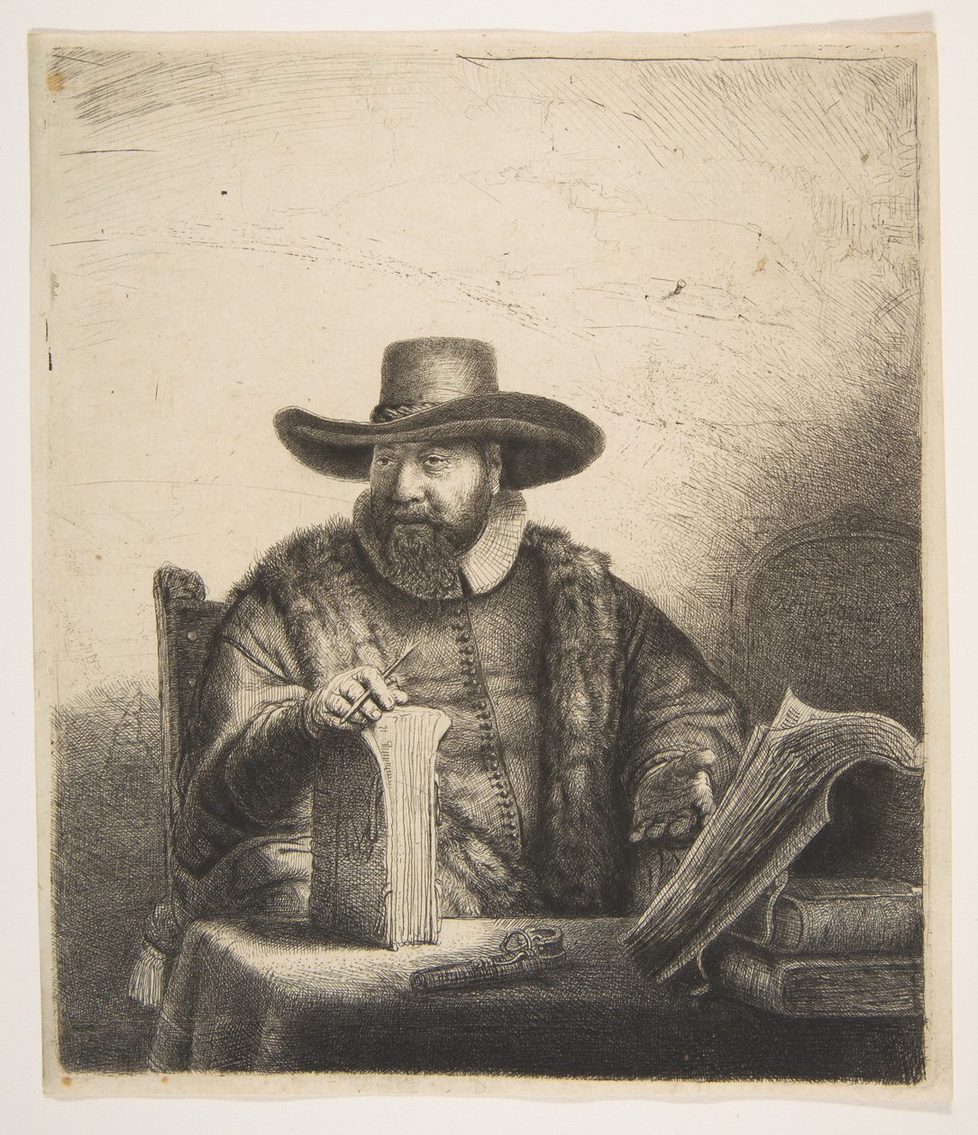 Cornelis Claesz Anslo, predikant av Rembrandt van Rijn