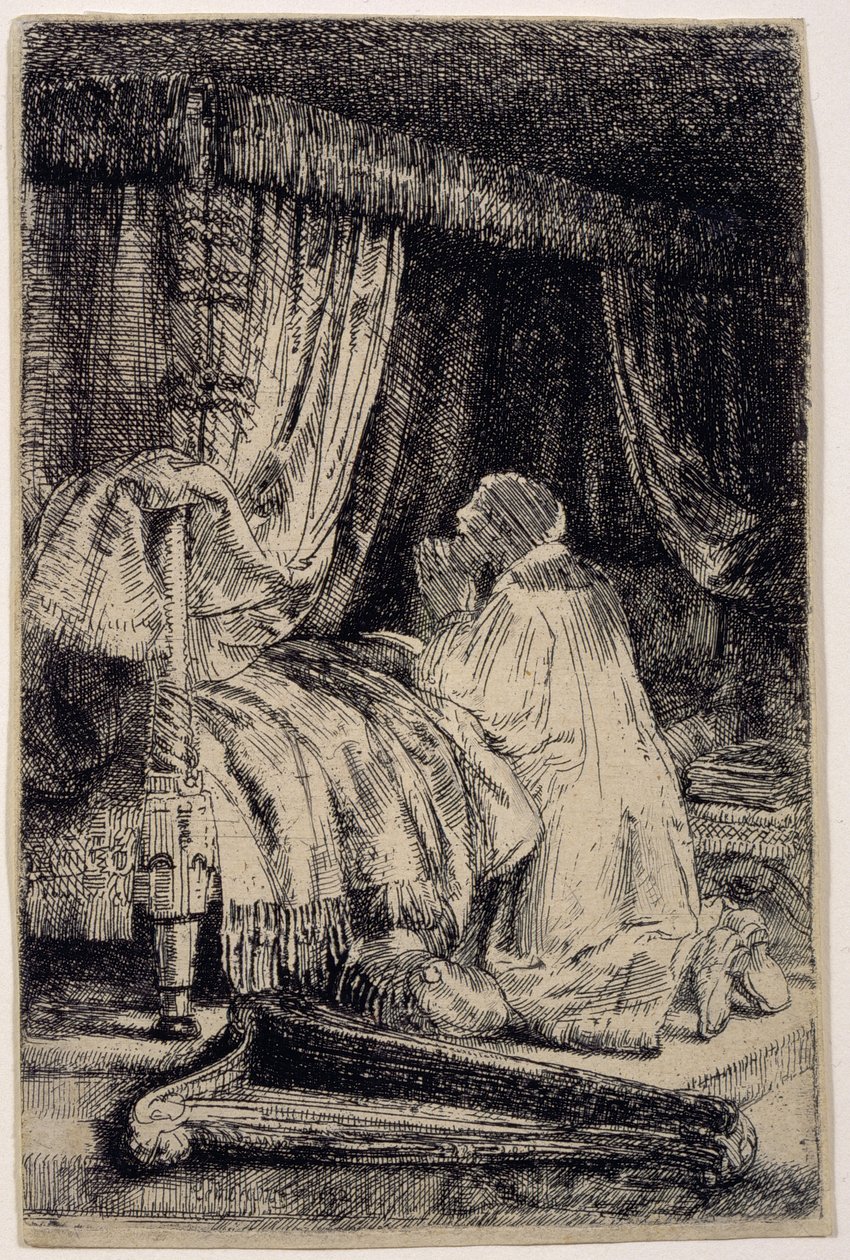 David i bön av Rembrandt van Rijn