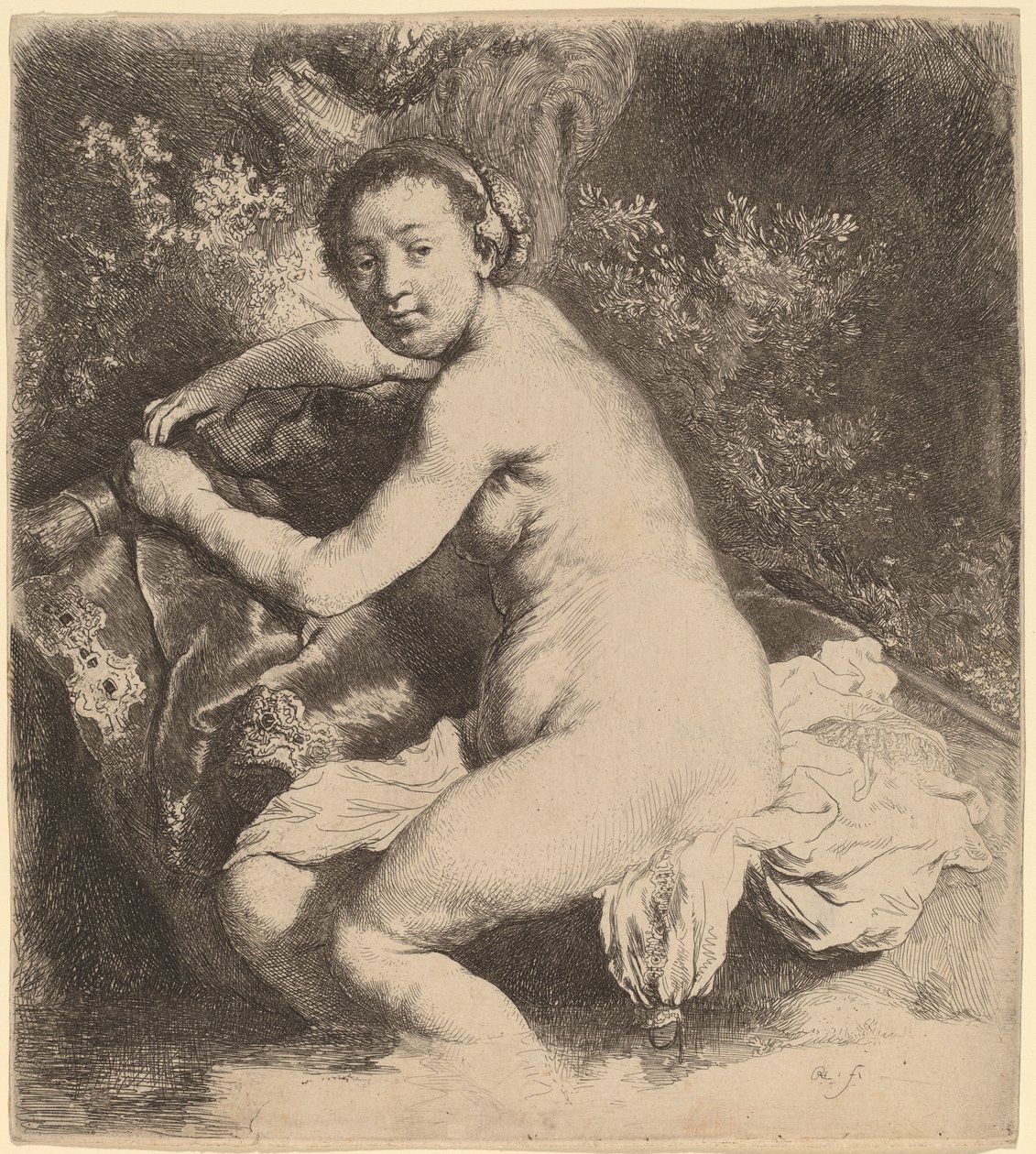 Diana vid badet av Rembrandt van Rijn