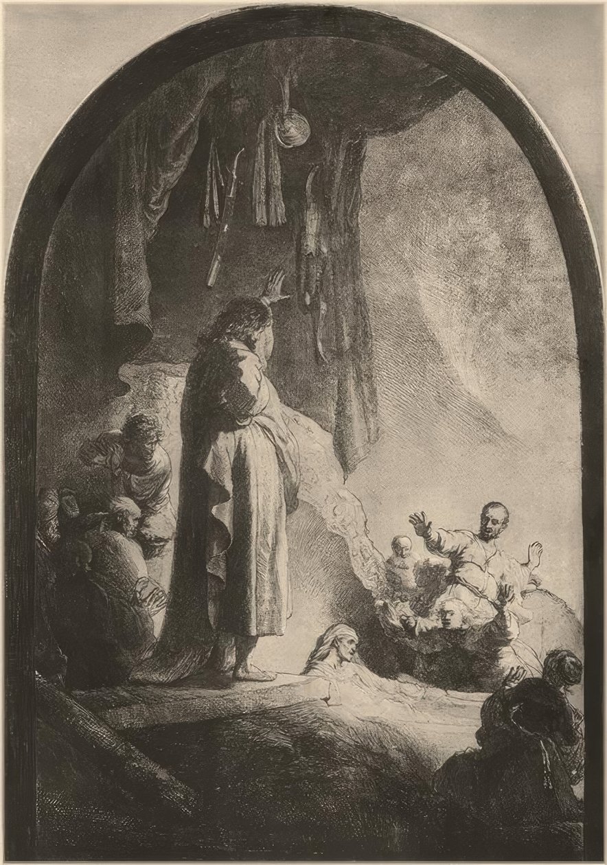 Lasarus uppväckande av Rembrandt van Rijn