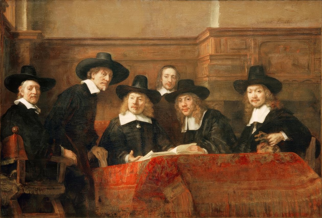De där stålmästarna av Rembrandt van Rijn