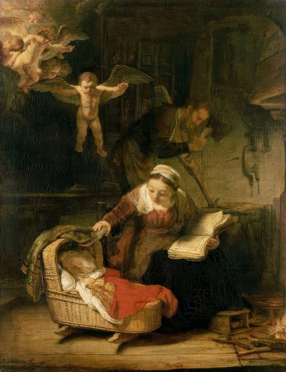 Den heliga familjen av Rembrandt van Rijn