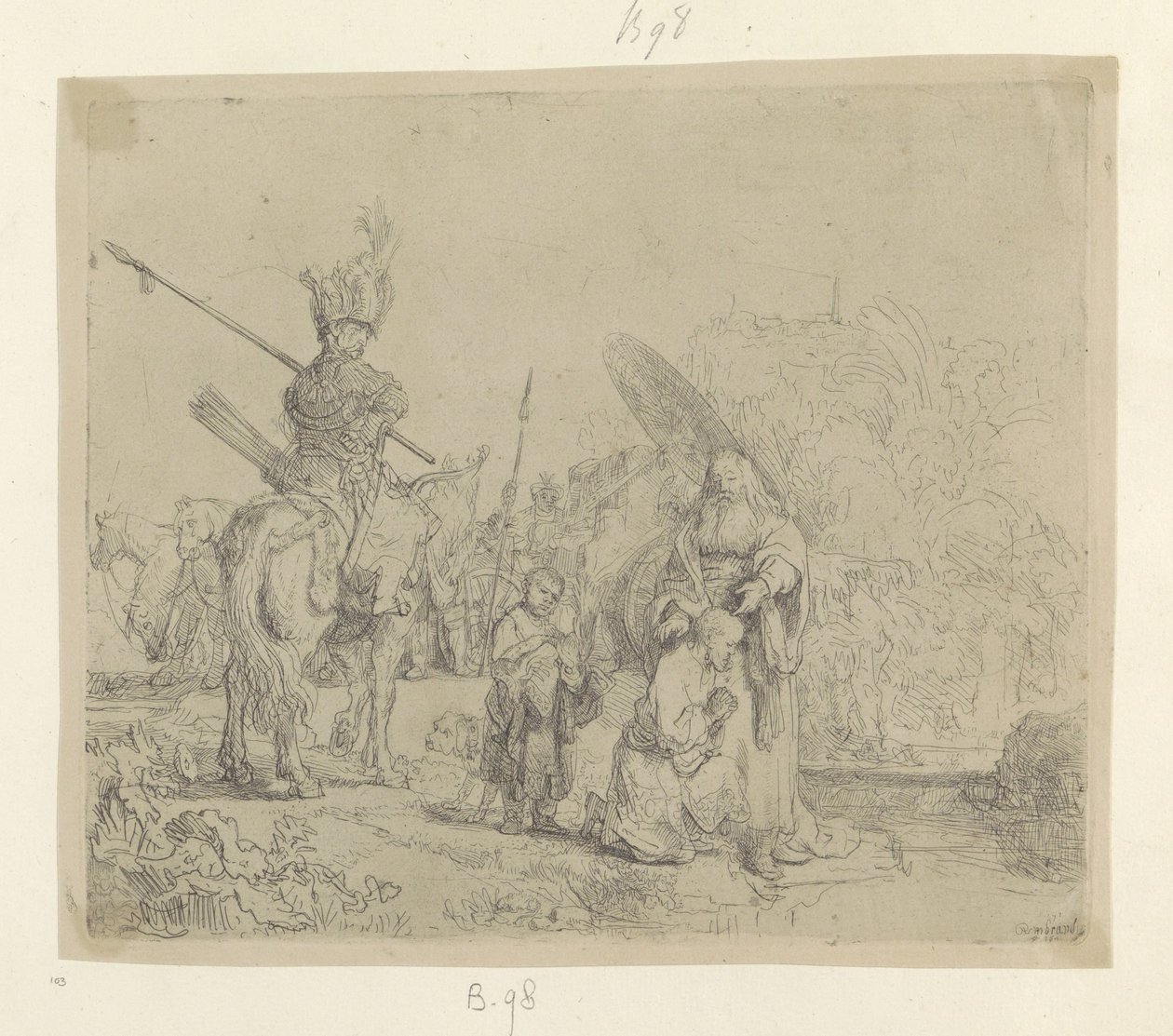 doop van de kamerling Samling av åttiofem originaltryck (serietitel) av Rembrandt van Rijn