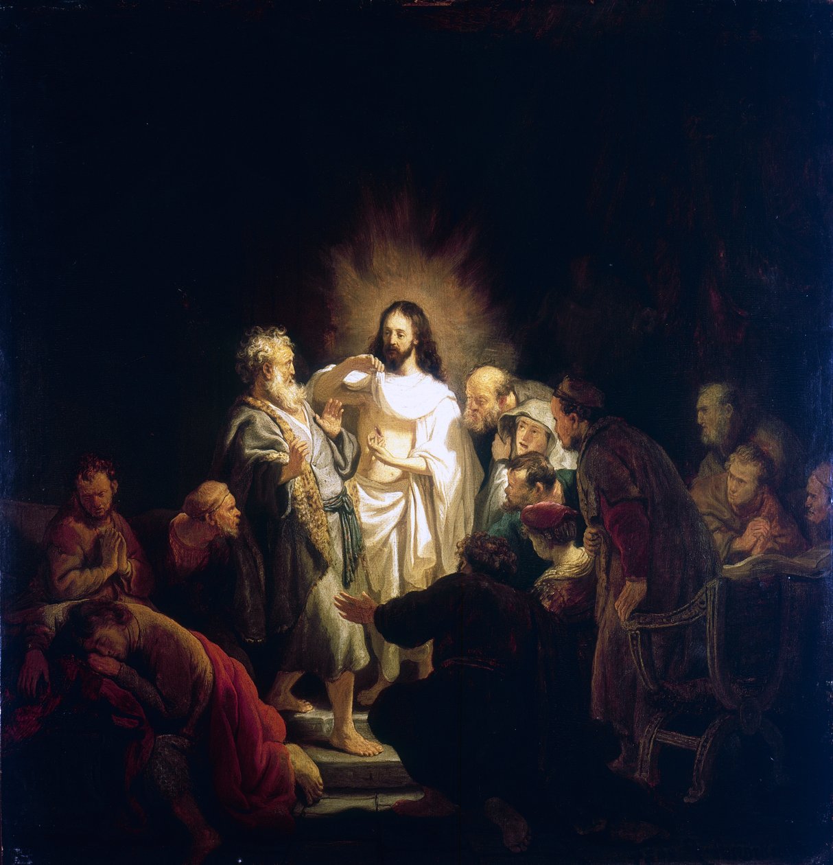 Tvivlar på Thomas, 1634 av Rembrandt van Rijn
