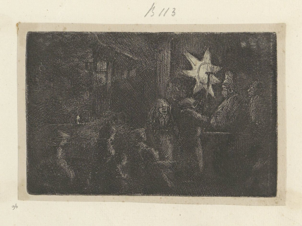 Epiphany: ett nattstycke Recueil de quatre-vingt-cinq estampes originales (serietitel) av Rembrandt van Rijn