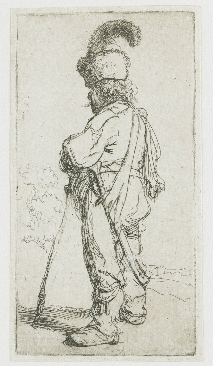 En polack med en pinne av Rembrandt van Rijn