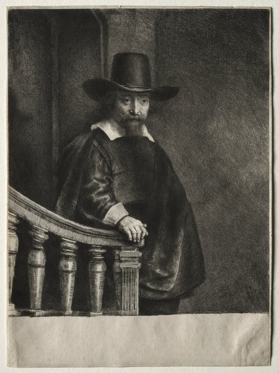 Ephraim Bonus, judisk läkare, 1647. av Rembrandt van Rijn