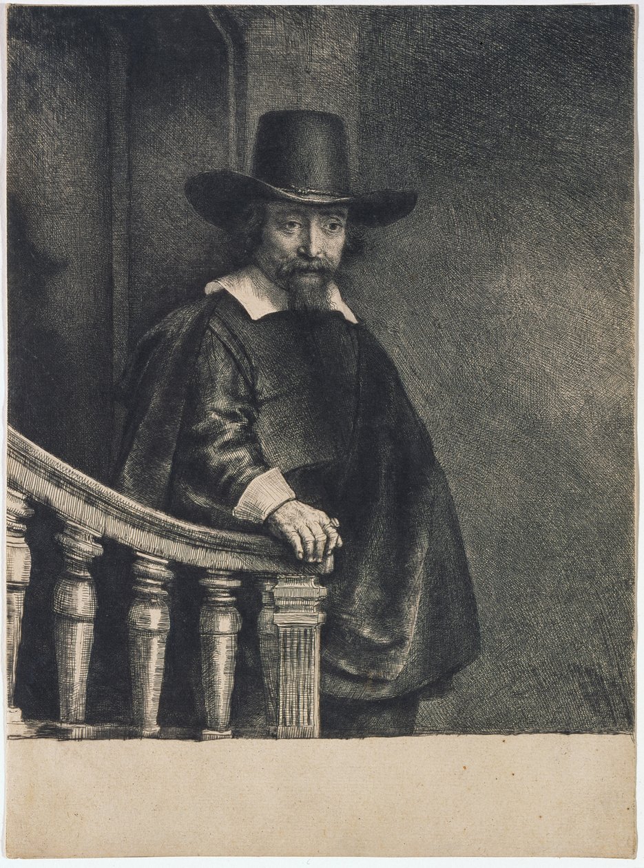 Ephraim Bueno (Bonus), läkare av Rembrandt van Rijn