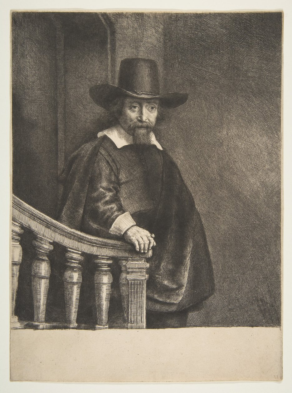Ephraim Bueno, judisk läkare, 1647. av Rembrandt van Rijn