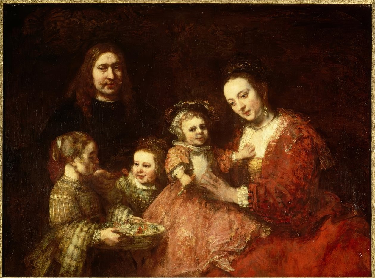 Familjeutbildning av Rembrandt van Rijn