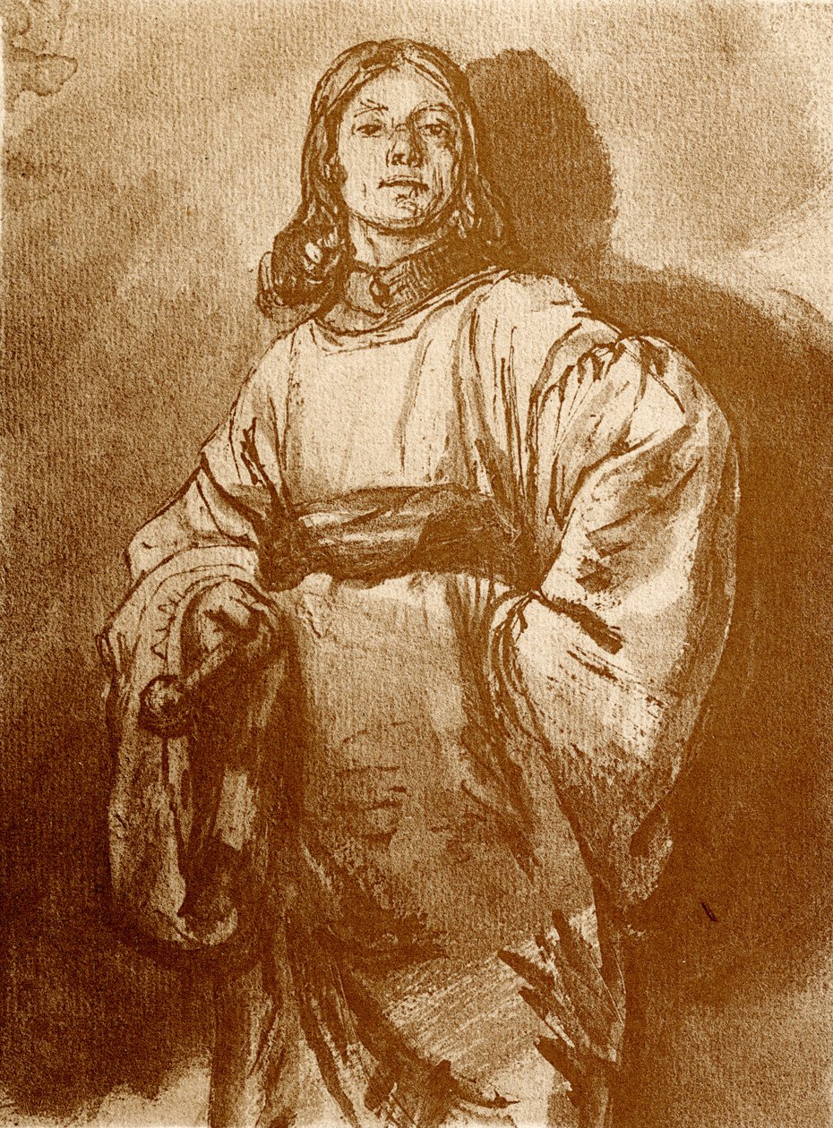 Figurstudie av Rembrandt van Rijn