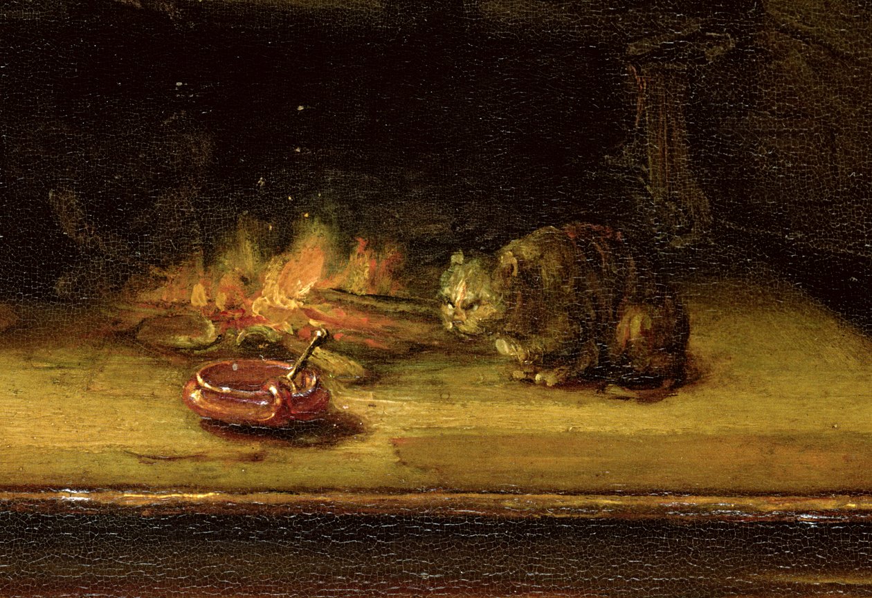 Helig familj med en gardin, 1646 (uppgift om 244315) av Rembrandt van Rijn