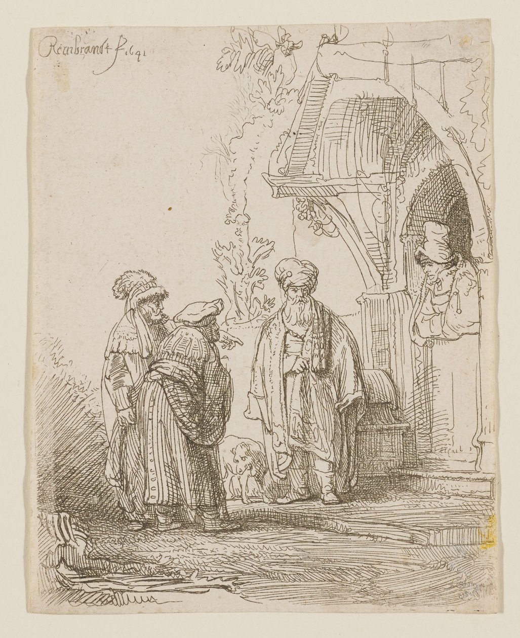 Jakob och Laban av Rembrandt van Rijn