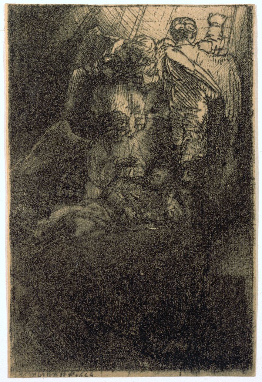 Jakobs stege, illustration till ”La Piedra Gloriosa” av Rembrandt van Rijn